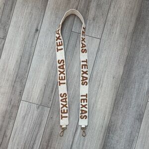 Texas Themed Beaded White and Brown Strap